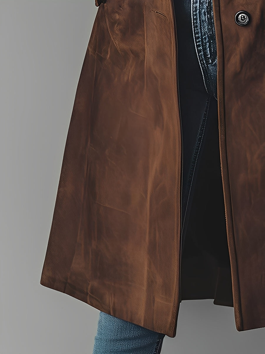 Gloria | Suede Trench Coat