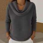 Dahlia | Textured Sweater with Collar
