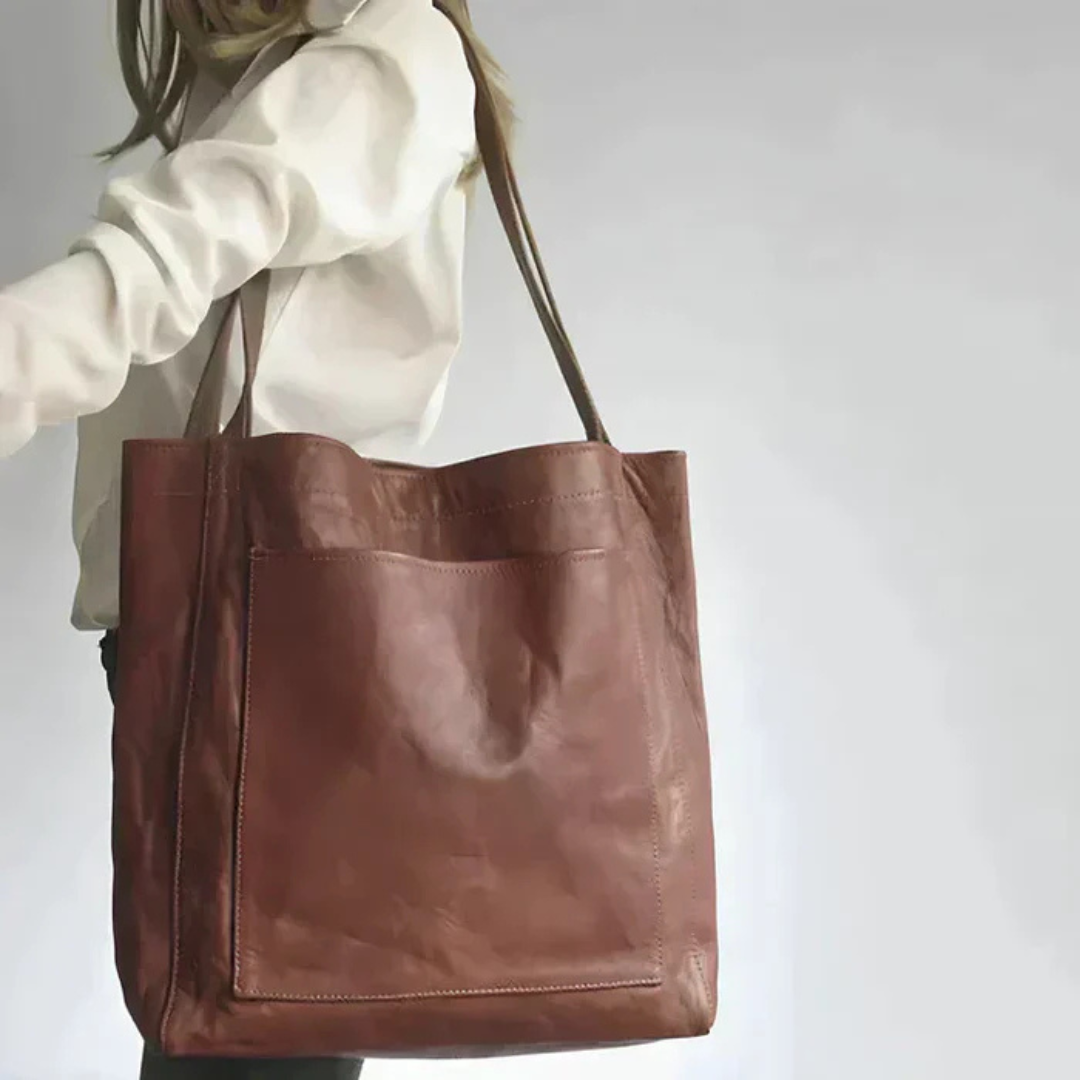Dovynra™ | Classic Leather Tote