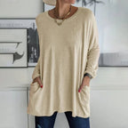 Evanya™ | Relaxed Long Sleeve Top