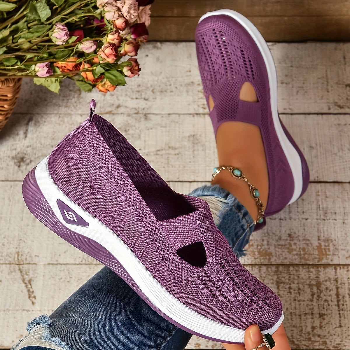 Fleurora™ | Breathable Slip-On Casual Sneakers