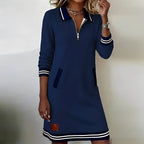 Kait | Chic Long Sleeve Cotton Dress
