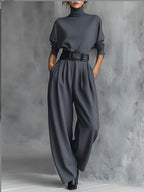 Carisse | Elegant Turtleneck Jumpsuit