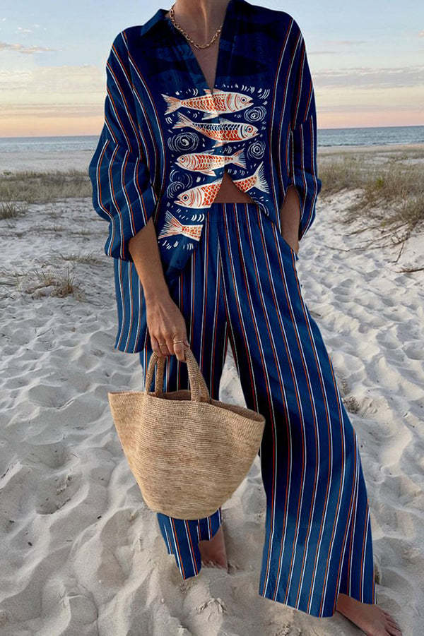 Amira™ | Zestaw pościeli Koi Stream