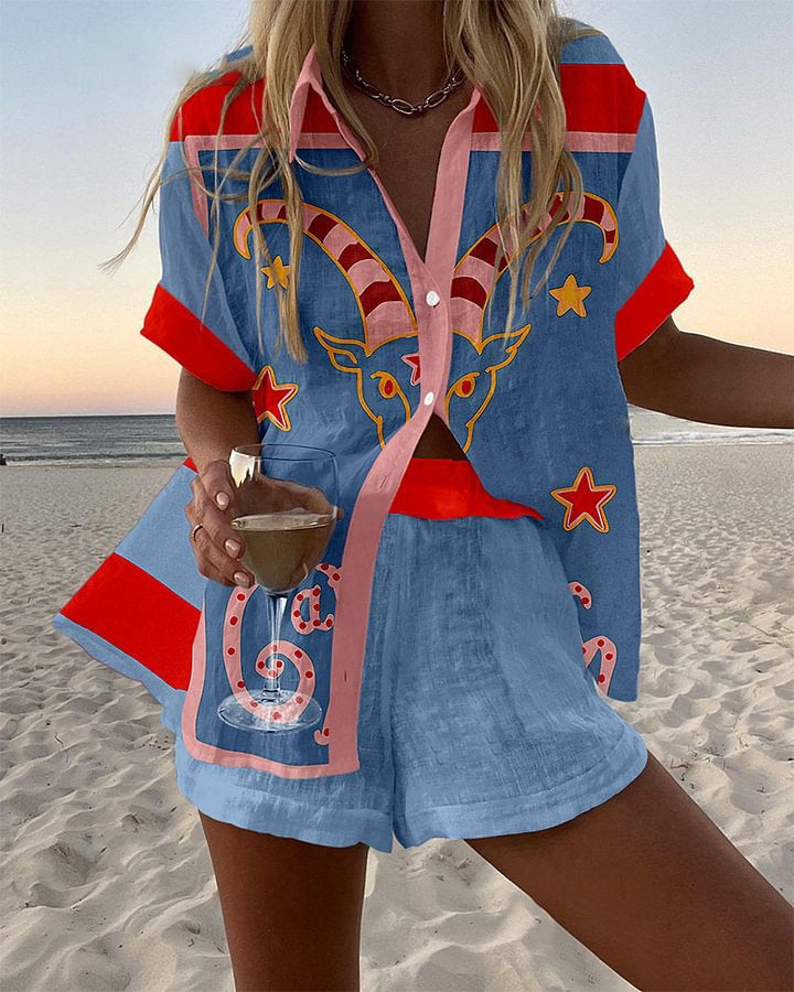 Sabrina™ | Komplet pościeli z kozą górską