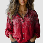 Lumielle™ | Retro Printed Blouse