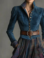 Adelaide | Elegant Plaid Maxi Dress