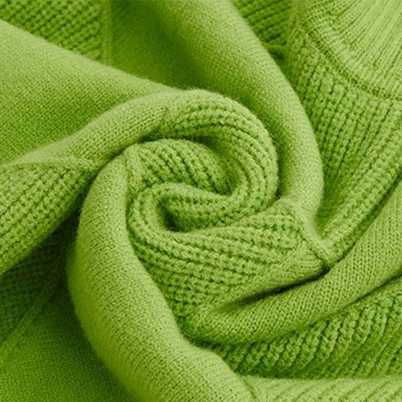 Evania™ | Sweter dzianinowy w jednolitym kolorze, swobodny